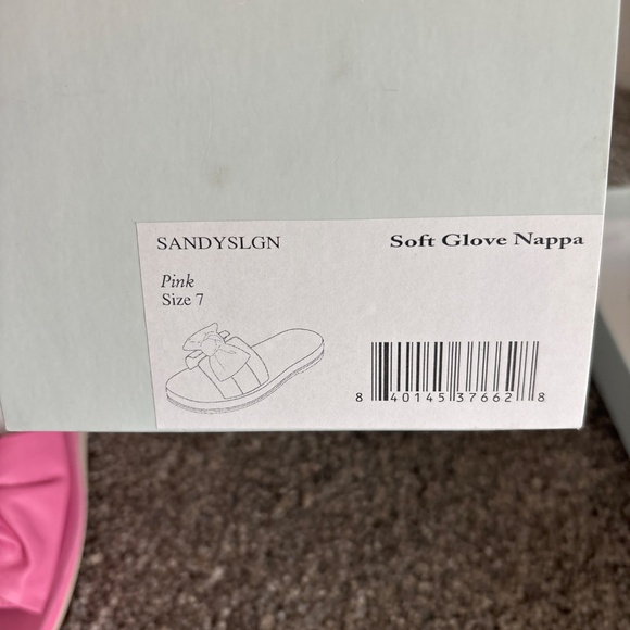 Frances Valentine Sandy cloud leather bow slide sandals - Picture 2 of 3